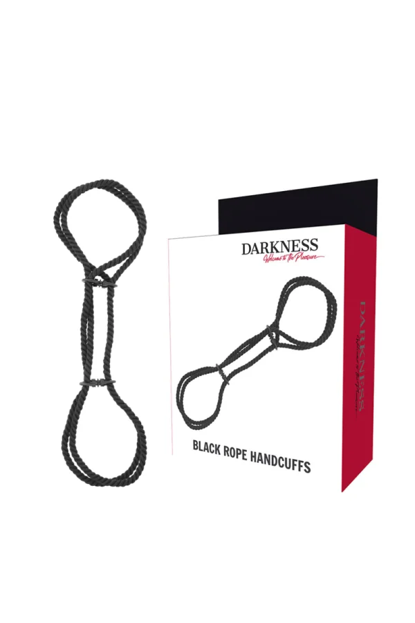 Handgelenk- Oder Knöchel-Manschetten Aus 100 % Baumwolle Schwarz von Darkness Bondage kaufen - Fesselliebe