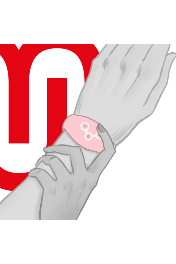 Wireless-Technologie-Uhr Zartes Rosa von Watchme kaufen | Fesselliebe