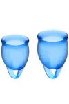 Menstruationstassen Blau 15 + 20ml Fassungsvermögen von Satisfyer Menstrual Cups kaufen - Fesselliebe