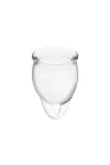 Menstruationstassen Transparent 15 + 20ml Fassungsvermögen von Satisfyer Menstrual Cups kaufen - Fesselliebe