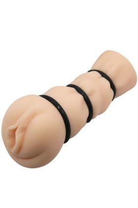 Vagina Masturbator mit Ringen von Crazy Bull kaufen | Fesselliebe