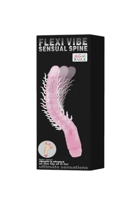 Flexi Vibe Sensual Spine Biegbarer Vibrierdildo Flieder 23.5 cm von Baile