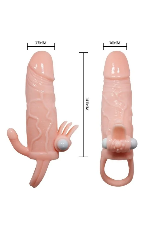 Brave Man Penishülle Anal & Klitoris Vibrator 16.5 cm Natürlich von Baile For Him kaufen - Fesselliebe