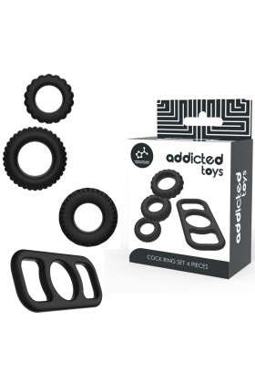 Cock Ring Set 4 Stück von Addicted Toys kaufen | Fesselliebe