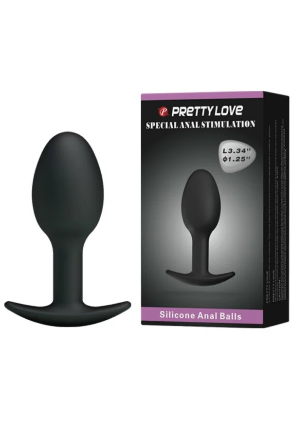 Silikon Analplug 6.5 cm Schwarz von Pretty Love Bottom kaufen - Fesselliebe