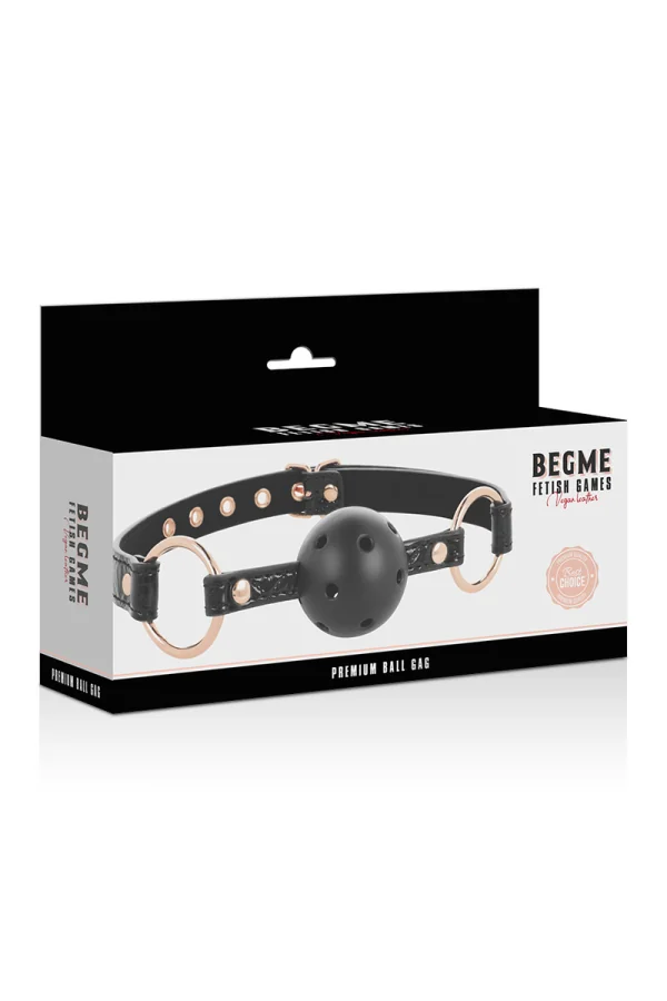 Begme Black Edition Ball Mundknebel Veganes Kunstleder von Begme Black Edition kaufen - Fesselliebe