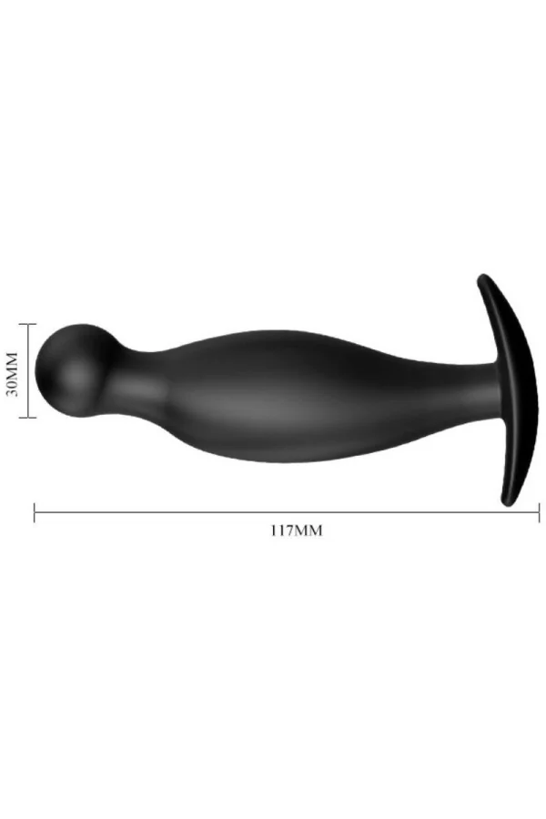 Silikon Analplug 11.7 cm Schwarz von Pretty Love Bottom kaufen - Fesselliebe