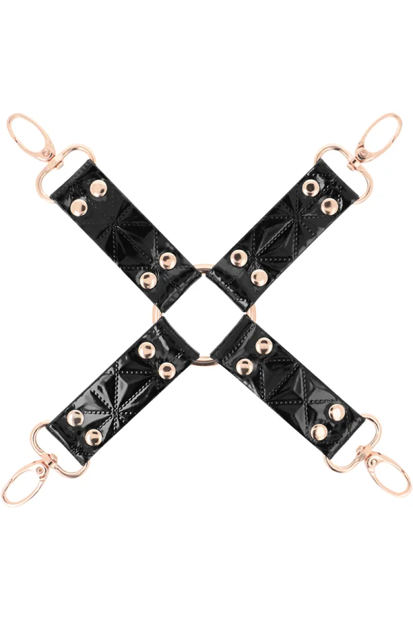 Begme Schwarz Edition Vegane Kunstleder-Hog-Tie von Begme Black Edition kaufen - Fesselliebe