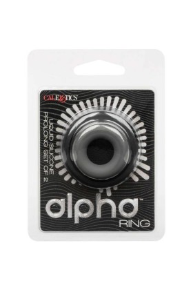 Alpha Prolong Set mit 2 Ringen Grau von Calexotics kaufen | Fesselliebe