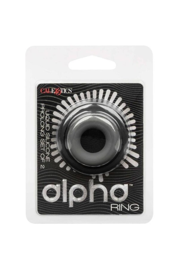 Alpha Prolong Set mit 2 Ringen Grau von Calexotics kaufen | Fesselliebe