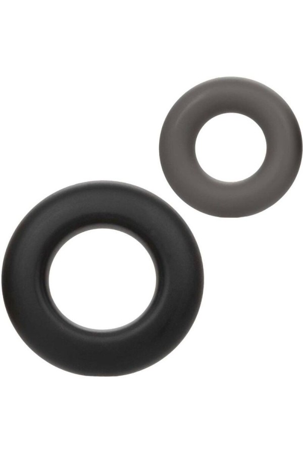 Alpha Prolong Set mit 2 Ringen Grau von Calexotics kaufen | Fesselliebe