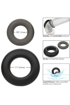 Alpha Prolong Set mit 2 Ringen Grau von Calexotics kaufen | Fesselliebe