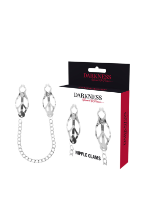 Nippelklemme aus Metall mit Kette von Darkness Bondage kaufen | Fesselliebe