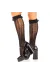 Kniestrümpfe mit Rüschen Schwarz von Leg Avenue Hosiery