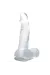 Realistischer Dildo Suction Cup und Hoden 16.7 Cm - Klar von Baile Dildos