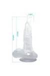 Realistischer Dildo Suction Cup und Hoden 16.7 Cm - Klar von Baile Dildos kaufen - Fesselliebe