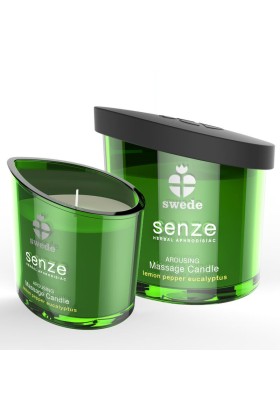 Senze Erweckende Massagekerze - Zitrone, Pfeffer, Eukalyptus von Swede kaufen | Fesselliebe