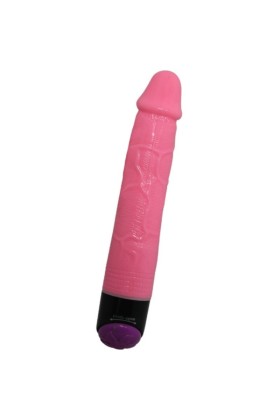 Bunter Sex realistischer Vibrator Rosa 23 cm von Baile kaufen | Fesselliebe