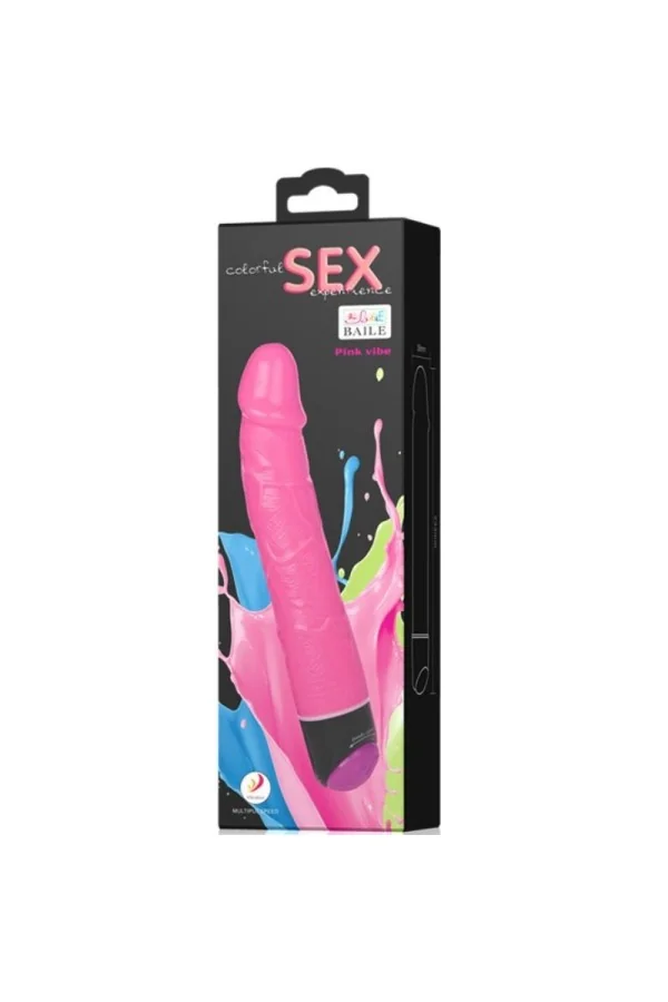 Colorful Sex Vibrator Realistisch Rosa 23 Cm von Baile Vibrators kaufen - Fesselliebe