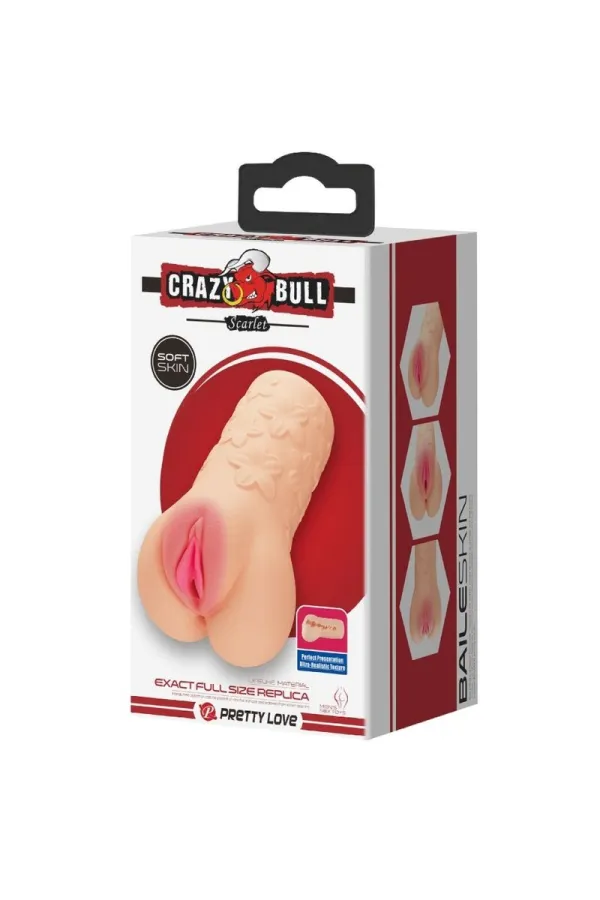 SCHARLACHROTER MASTUBATOR IN VAGINAFORM VON CRAZY BULL kaufen - Fesselliebe