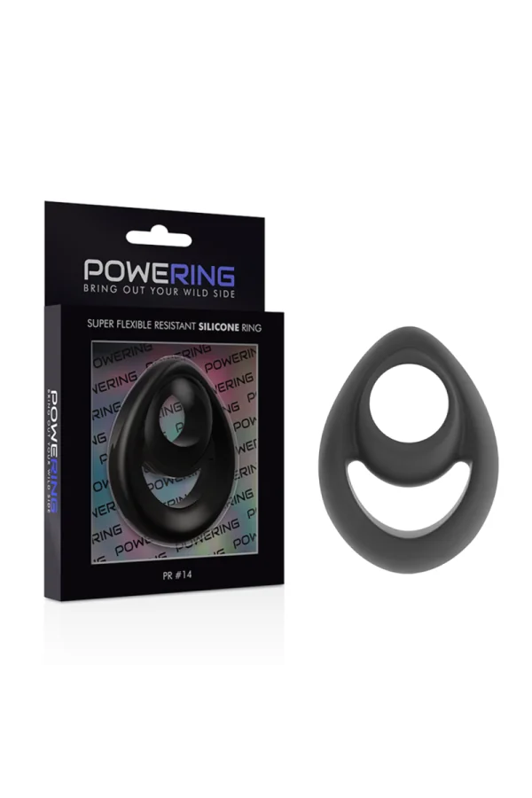 Super Flexibel Beständiger Ring Pr14 Doppelschwarz von Powering kaufen - Fesselliebe