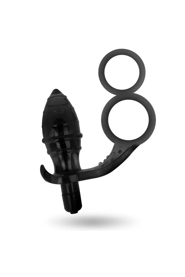 Anal Plug mit Doppeltem Schwarzen Ring von Addicted Toys kaufen - Fesselliebe