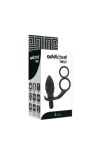 Anal Plug mit Doppeltem Schwarzen Ring von Addicted Toys kaufen - Fesselliebe