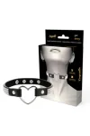 Handgefertigtes Halsband Vegan Kunstleder - Heart von Coquette Accessories kaufen - Fesselliebe