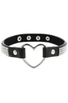 Handgefertigtes Halsband Vegan Kunstleder - Heart von Coquette Accessories kaufen - Fesselliebe