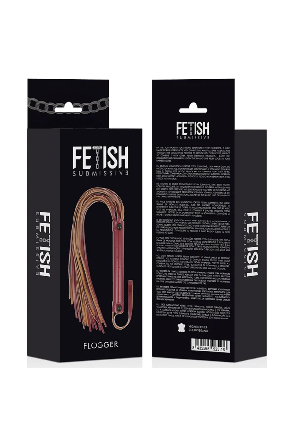 Dark Room Flogger Vegan Kunstleder von Fetish Submissive Dark Room kaufen - Fesselliebe