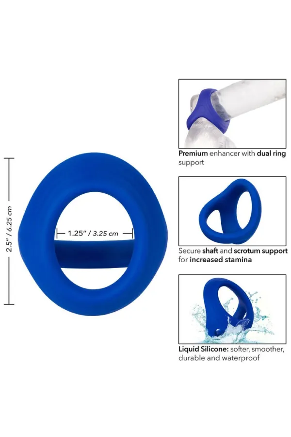 ADMIRAL - COCK BALL DUAL RING BLAU kaufen - Fesselliebe