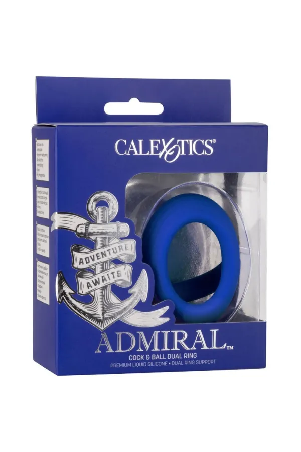 ADMIRAL - COCK BALL DUAL RING BLAU kaufen - Fesselliebe