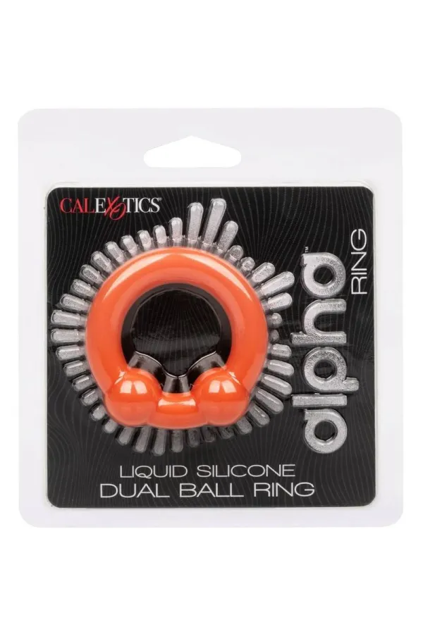 CALIFORNIA EXOTICS - ALPHA DUAL BALL RING ORANGE kaufen - Fesselliebe