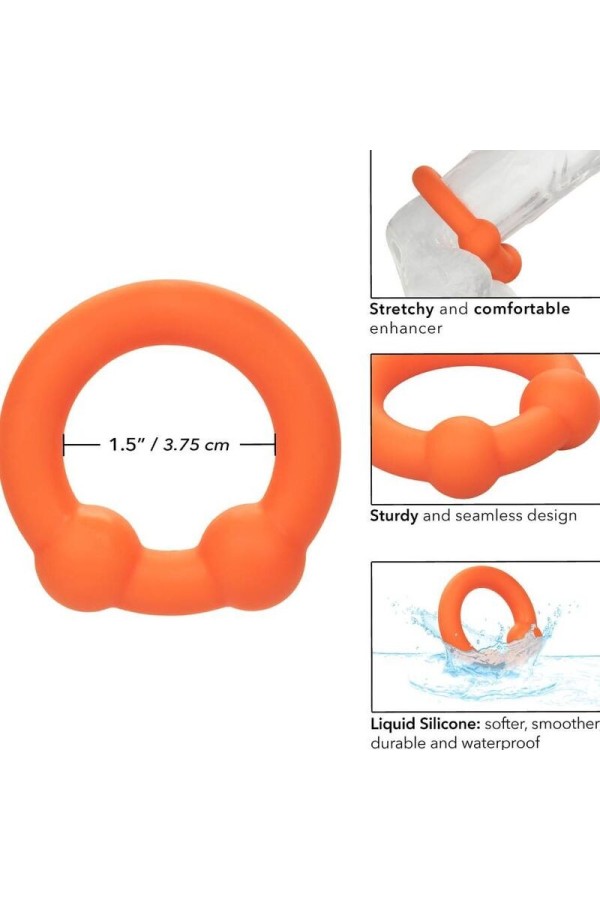 Alpha Dual Ball Ring Orange von Calexotics kaufen | Fesselliebe