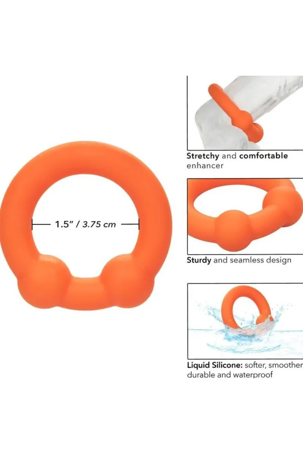 CALIFORNIA EXOTICS - ALPHA DUAL BALL RING ORANGE kaufen - Fesselliebe