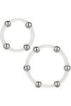 Calex Steel Beaded Silikon Ring Set von California Exotics kaufen - Fesselliebe