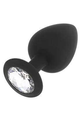 Diamant-Analsplug aus Silikon, Grösse L 9 cm von Ohmama Anal