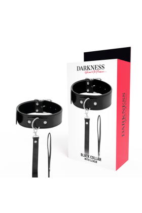 Posture-Halskette mit Lederkette von Darkness Bondage kaufen | Fesselliebe