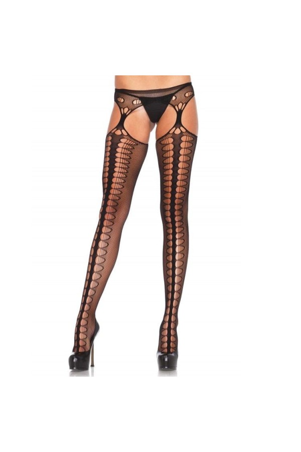 Tights mit Garter Exklusiv Schwarz von Leg Avenue Hosiery kaufen | Fesselliebe