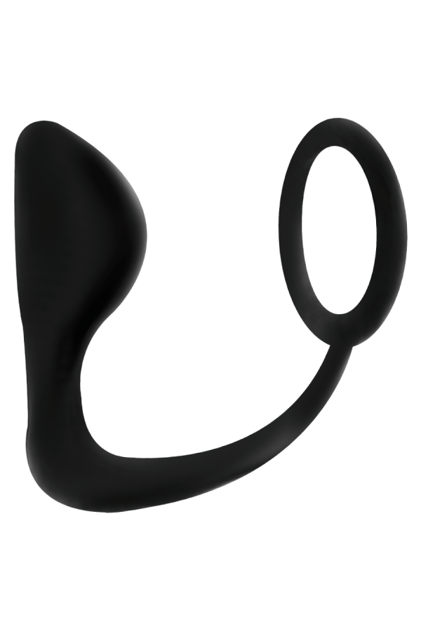 Analplug mit Schwarzem Penisring von Addicted Toys kaufen | Fesselliebe