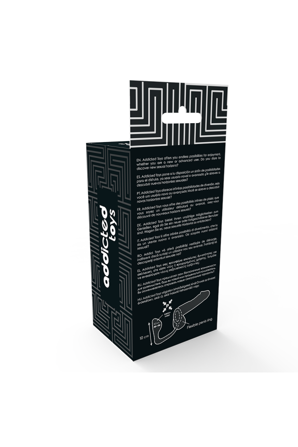 Analplug mit Schwarzem Penisring von Addicted Toys kaufen | Fesselliebe