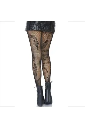 Strümpfe Net Snakes Schwarz von Leg Avenue Hosiery