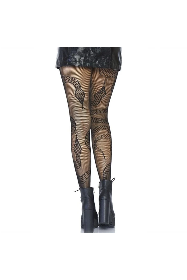 Strümpfe Net Snakes Schwarz von Leg Avenue Hosiery