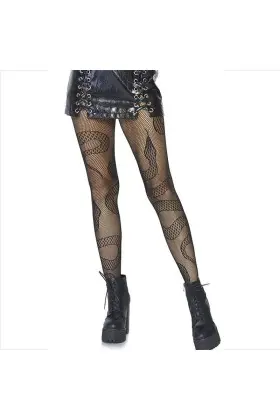 Strümpfe Net Snakes Schwarz von Leg Avenue Hosiery