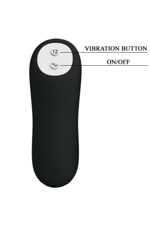 Analplug Aus Silikon Extra Stimulation und 12 Vibrationsmodi Schwarz von Pretty Love Bottom kaufen - Fesselliebe