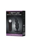 Analplug Aus Silikon Extra Stimulation und 12 Vibrationsmodi Schwarz von Pretty Love Bottom kaufen - Fesselliebe