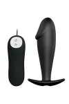 Silikon Anal Plug Penis Form und 12 Vibrationsmodi Schwarz von Pretty Love Bottom kaufen - Fesselliebe