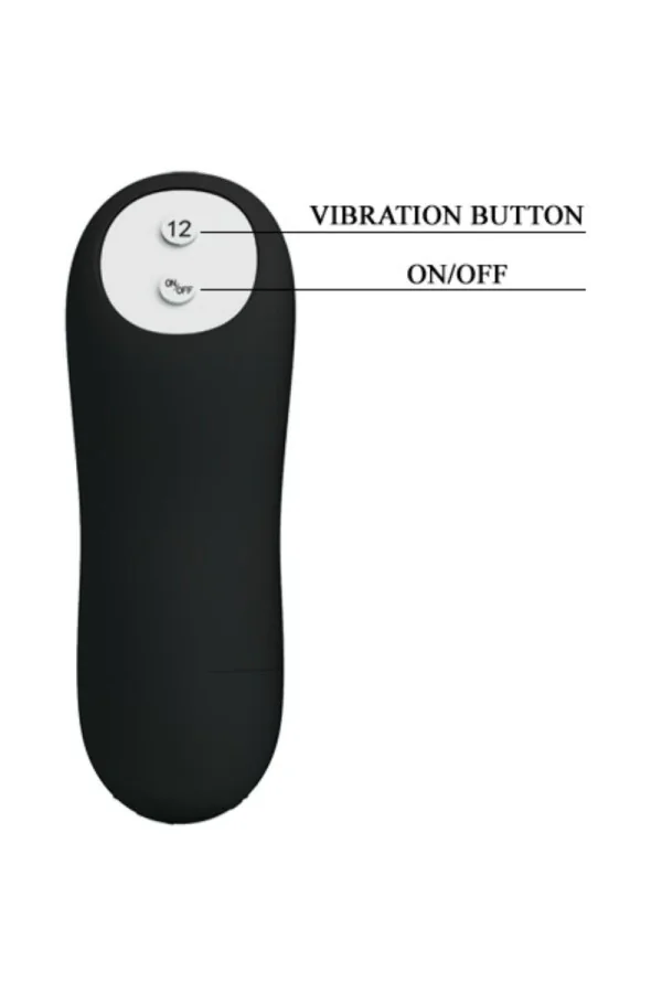 Silikon Anal Plug Penis Form und 12 Vibrationsmodi Schwarz von Pretty Love Bottom kaufen - Fesselliebe