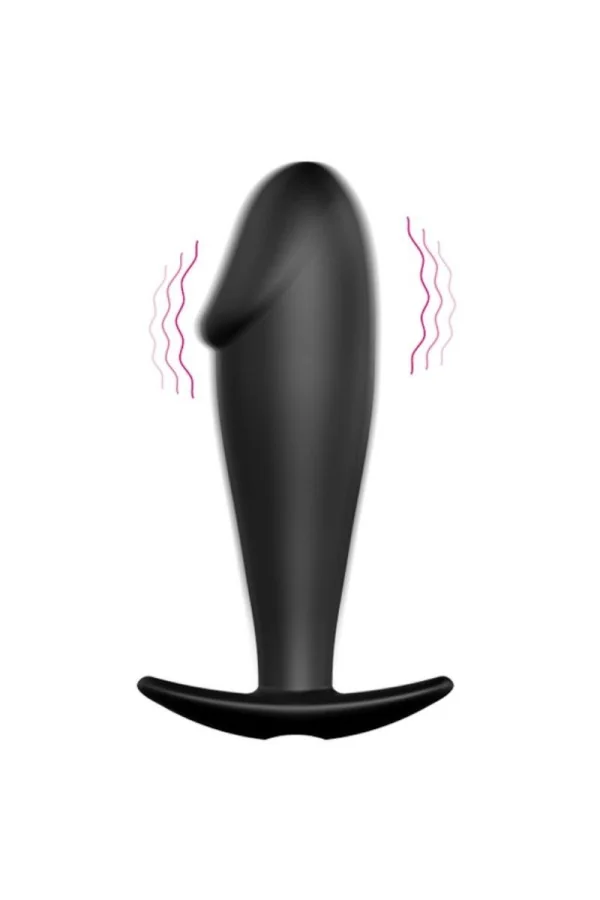 Silikon Anal Plug Penis Form und 12 Vibrationsmodi Schwarz von Pretty Love Bottom kaufen - Fesselliebe