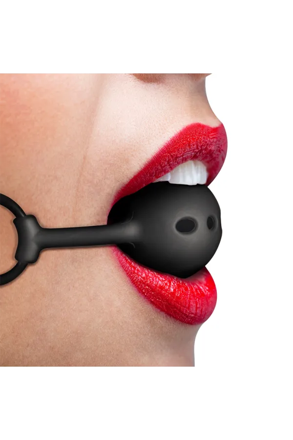 Atmungsaktiver Ballgag Aus Silikon von Fetish Submissive Bondage kaufen - Fesselliebe